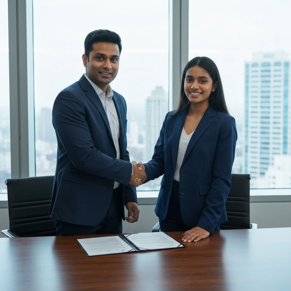 Podpisanie umowy partnerskiej - profesjonalna współpraca biznesowa